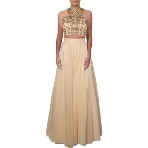 Bebe Womens Formal Dress 2 pc embellished